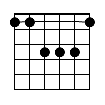 A Guitar Chord Diagram Black 1