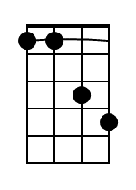 G Mandolin Chord Diagram Black 1