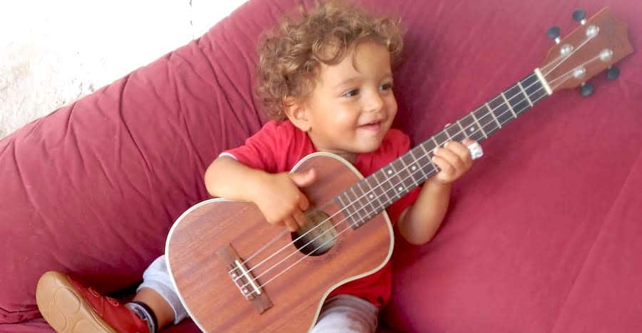 Baby Nio Shreds the Uke